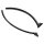 Rear Roll-Up Side Quarter Window Seals.  Each piece 15" long.  Pair R&L