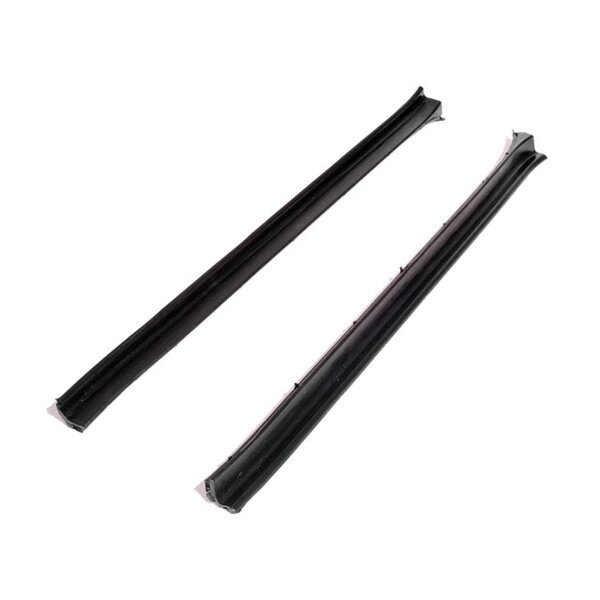 Rear Roll-Up Window Seals, for 4-Door Convertibles.  16-3/8" long.  Pair R&L
