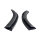 Rear Roll-Up Quarter Window Seals, for 2-Door Hardtop.  Made with steel cores.  13-5/8" Long.  Pair