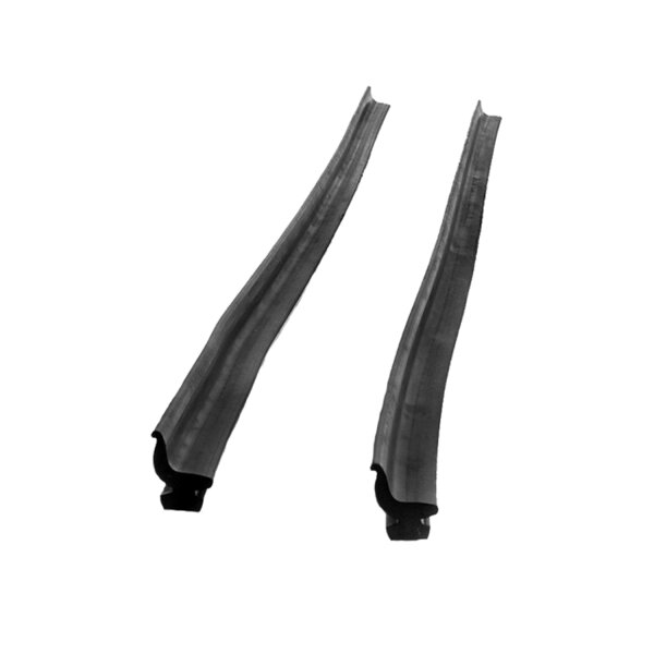 Rear roll-up Seal.  Two 18" sections sliced into metal track.  this foot with no steel insert.  Pair