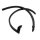 Rear Roll-Up Window Seals.  For leading edge of rear quarter window.  Made with molded ends.  18-1/2" long.  Pair R&L