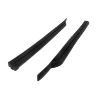 Flocked Rear Roll-Up Quarter Window Seals.  Pair