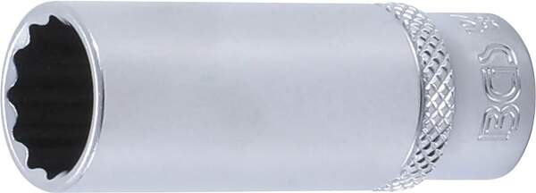 Steckschlüssel-Einsatz Zwölfkant, tief | Antrieb Innenvierkant 6,3 mm (1/4") | SW 13 mm
