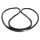 Vulcanized Windshield Seal.  For all models without chrome garnish, except convertibles.  Each