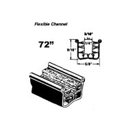 Flexible glass-run channel. Mohair lined, cloth covered...