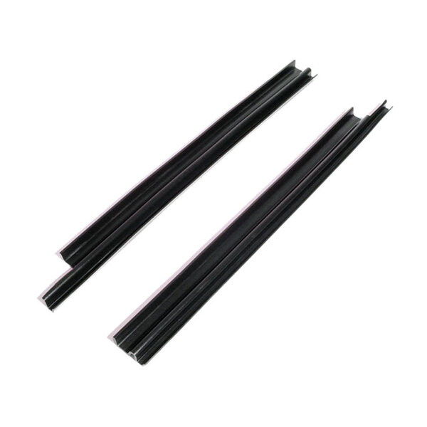 Door Glass Rain Diverter Channel.  Each piece 18-1/2" long.  Pair