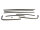 Window sweeper kit. Fits 2-door hardtop. OEM-replacement kit with chrome bead and fuzzy sweepers with proper clips ready to install. 8-piece set includes two front inner and two front outer sweeps,  two rear inner and two rear outer sweeps.