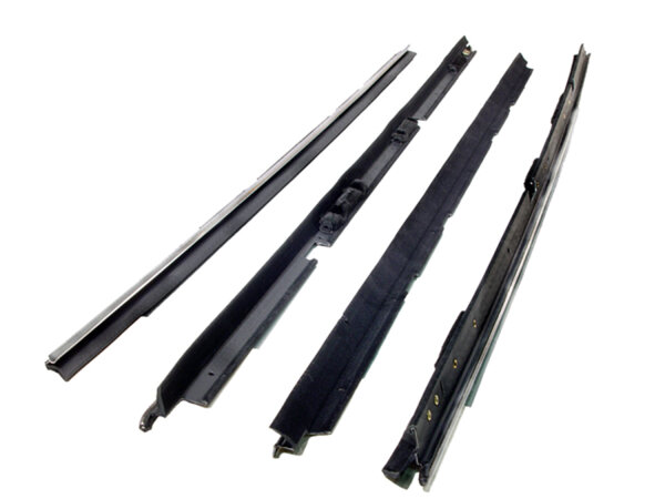 Window sweeper kit. â€™78-â€™87 El Camino, GMC Caballero; â€™78-â€™83 Malibu; â€™78-â€™81 Grand Am 2-door coupe. Left and right inner and outer sweeps with chrome bead, without reveal moldings. Replaces OEM#s 20208434, 20672574 and 20672575. 4-piece set.