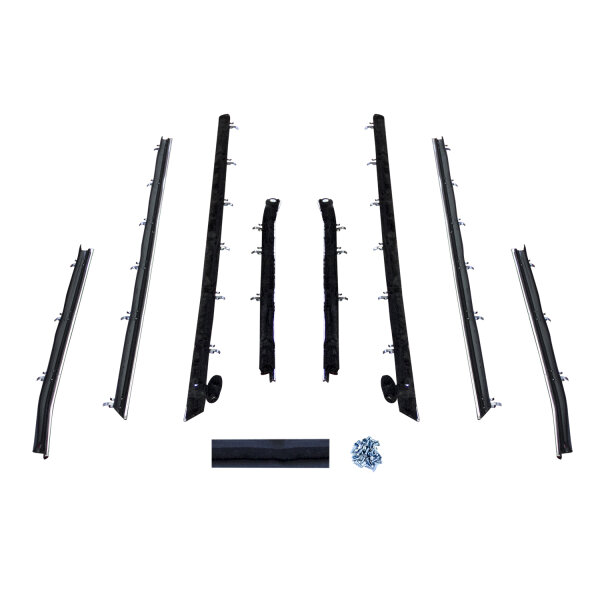 Window Sweeper Kit, for 2-Door Coupe.  8-Piece Kit