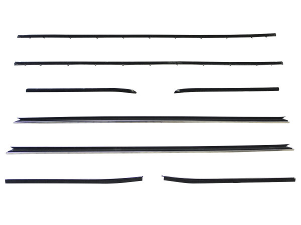 Window Sweeper Kit, for Coupe with Special Molding and Deluxe Interior.  8-Piece Kit