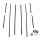 Window Sweeper Kit, for Convertible with Special Molding and Standard Interior.  8-Piece Kit
