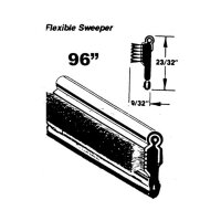 Flexible window sweeper. Made with stainless steel bead....