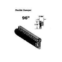 Flexible window sweeper. Made with black electro-plated...