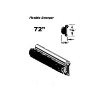 Flexible sweeper. Made with stainless steel bead. Used on...