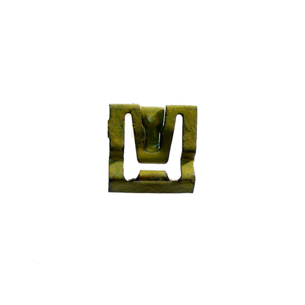 Windshield and Rear Windshield Reveal Molding Clip.  Made of steel.  Each