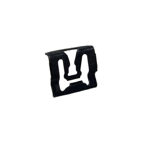 Rear Windshield Reveal Molding Clip.  Made of steel.  Each