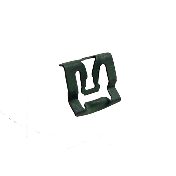 Windshield Reveal Molding Clip.  Made of steel.  Each
