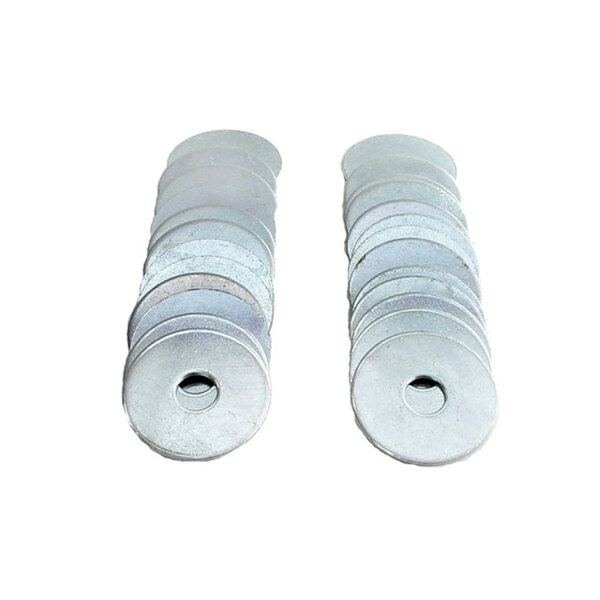 Fender Bolt Washers.  For use with Fender Bolts; WF 3000.  High quality, cadmium plated.  1-1/4" O.D., 3/8" I.D.  Set of 25