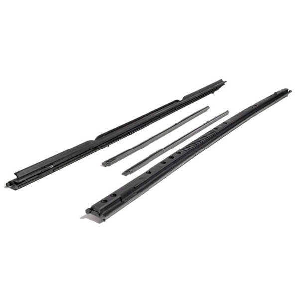 Front Vent Window Seals w/ Vertical Division Bars.  Does not fit Sedan Delivery.  55 First Series only.  26-1/4" long, 13-3/4" long.  Set of 4