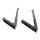 Front Vent Window Seals.  7-1/2", 17-1/2".  Made with stiffener.  Pair R&L