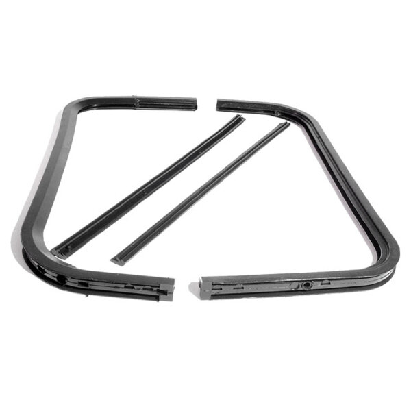 Front Vent Window Seals w/ Vertical Division Bar.  27", 15-3/4".  For 2nd series.  Pair R&L
