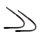 Rear vent window seals. 49 Mercury 4-door sedan. Pair. R&L.