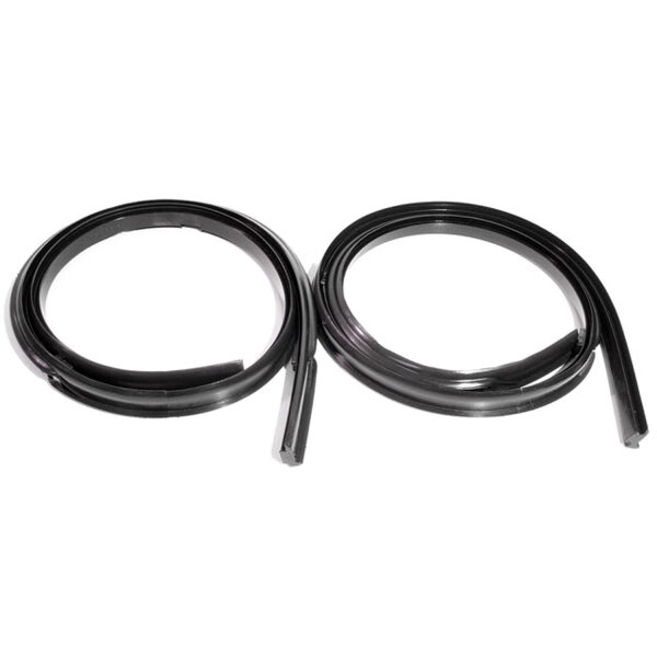 Rear vent window seals. Fits coupes with large swing-out rear quarter windows. Pair. R&L.