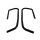 Front Vent Window Seals.  For: 48-54 convertibles and 51-54 2-door hardtops.  29-1/2" long each.  Pair R&L