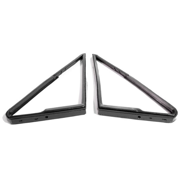 Front vent window seals. Replaces the vent window seals on 61-63 Lincoln Continental 4-door sedans (sometimes called "hardtop sedans") and convertibles. Pair. R&L.