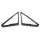 Front vent window seals. Replaces the vent window seals on 61-63 Lincoln Continental 4-door sedans (sometimes called "hardtop sedans") and convertibles. Pair. R&L.