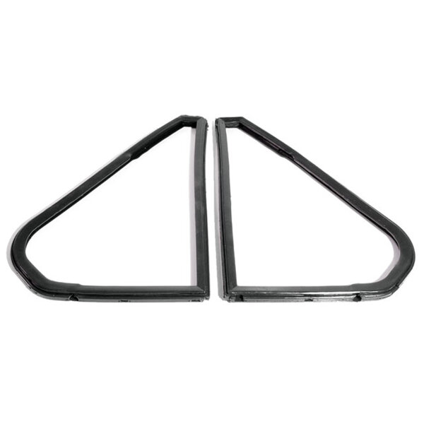 Front Vent Window Seals with Division Bar.  Molded in exact configuration.  Pair R&L