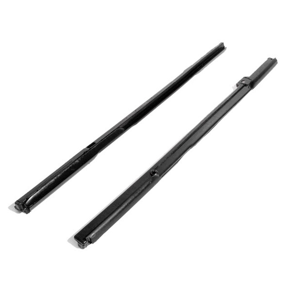 Front vent window seals. Exact fit. Does not fit convertible. Pair. R&L.