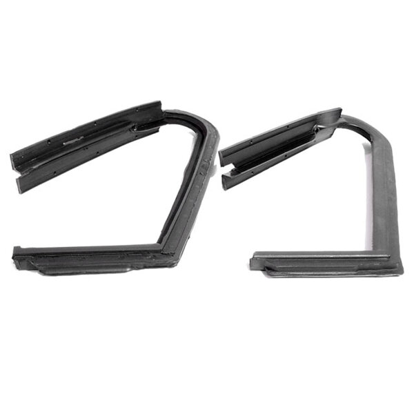 Front Vent Window Seals, for Convertibles.  Molded in proper shape.  Pair