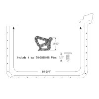 Türdichtung li re 66 - 68 2 Türer Hardtop...