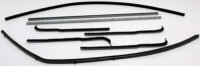 Fensterschachtleisten Schwarz Set mit Fensterführung...