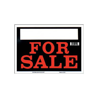 FOR SALE SIGN PLASTIC - Schild