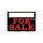 FOR SALE SIGN PLASTIC - Schild