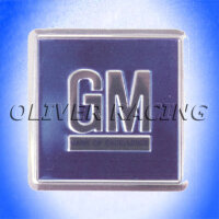 Aufkleber GM LOGO BLUE 68-70  im Türrahmen Camaro...