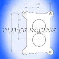 VERGASER Holley 350CFM 2 fach 2bbl man. Choke poliert