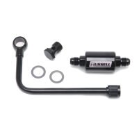 Benzinleitung Edelbrock Schwarz mit Filter Russel