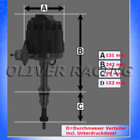 Zündverteiler HEI Style blau FORD 289-302 LTD...