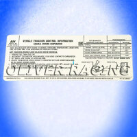 Aufkleber "Vehicle Emission Control" Chevrolet...