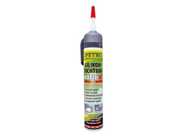 Petec Hochtemperatursiliko rot 200ml