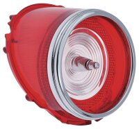 Rücklicht Rot mit Weiß mit Chrom Ring