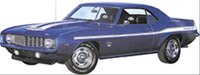 ZIERSTREIFENSET CAMARO YENKO 69 WEISS