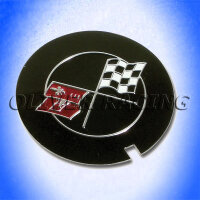 Decal Alu Emblem Rund Corvette Selbstklebend