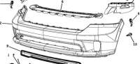 Frontstoßstange mit Sensoren MOPAR Dodge Ram 1500