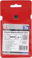 Doppel-Maulschlüssel-Satz | Mini-Ausführung | SW 3 - 5,5 mm | 7-tlg.