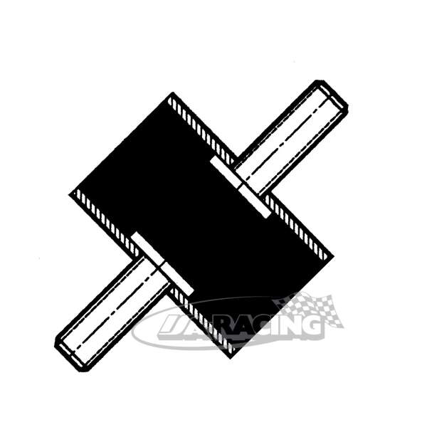 Gummi-Metall Puffer M6 20x15