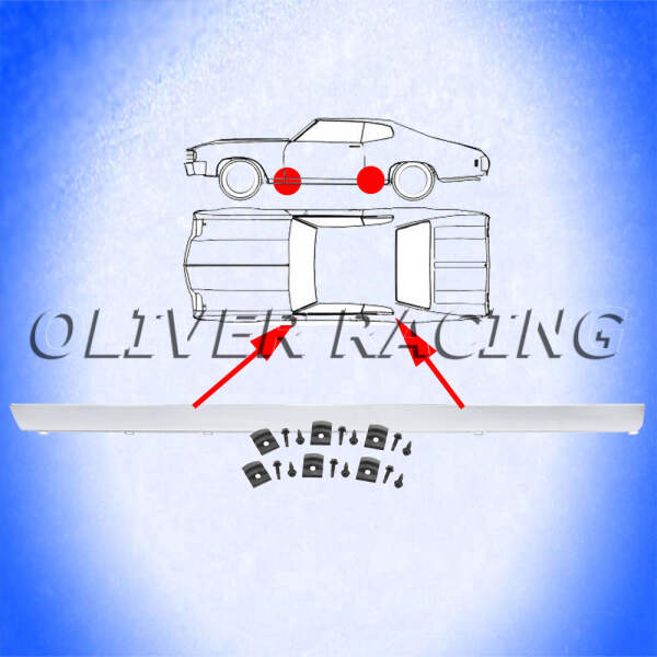 SCHWELLERLEISTE links Schweller mit Klips Chevrolet Chevelle 70 71 72 Rocker